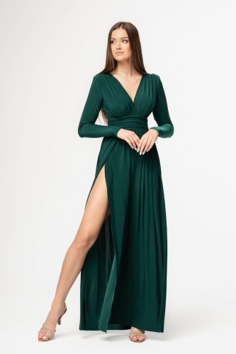 Sukienka maxi Adelle -szmaragdowa