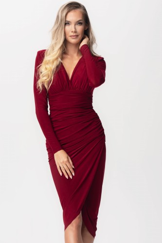 Sukienka Lidia -bordo