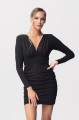 Adria dopasowana, mini sukienka w kolorze czarnym/Sparking