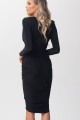 Lidia sukienka midi czarna-tył