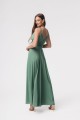 Milo-sukienka maxi w greckim stylu empire -pistacja-tył