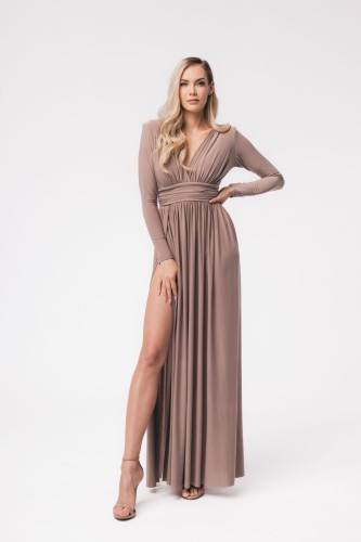 Sukienka maxi Adelle - cappuccino