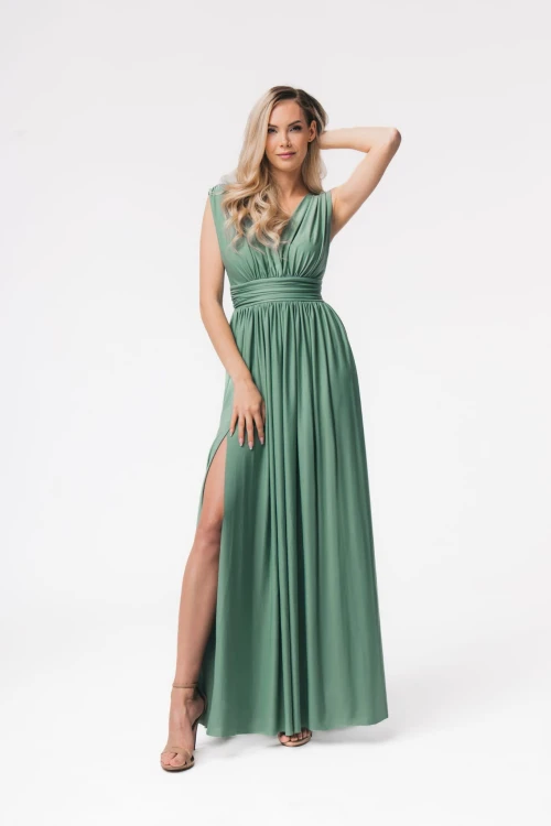 Aurelia sukienka maxi w kolorze pistacji