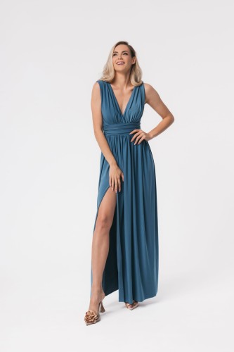 Aurelia sukienka maxi w kolorze jeans