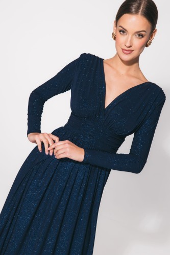 Sukienka maxi ADELLE -brokat- MIDNIGHT / LIMITED EDITION