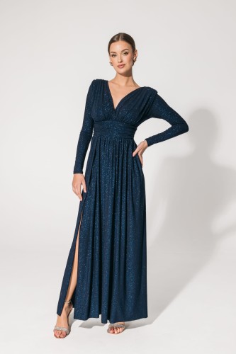 Sukienka maxi ADELLE -brokat- MIDNIGHT / LIMITED EDITION