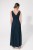 Milo-sukienka maxi w greckim stylu empire -brokat Midnight-tył