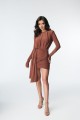 Sukienka mini NOELLE- karmel