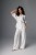 Komplet kimono + spodnie Crystal White – elegancka biała stylizacja