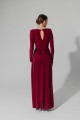 Sukienka maxi Adelle - bordo-tył