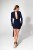 Elegancka sukienka mini midnight z brokatem – model Noelle