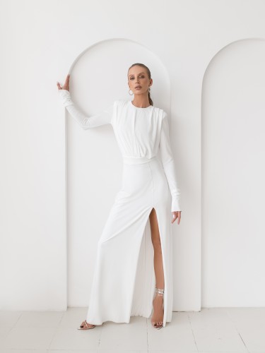 Annabelle -sukienka maxi/Soft white