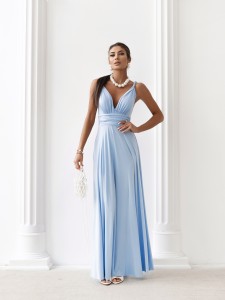 MILO – sukienka maxi w stylu greckim / Baby Blue