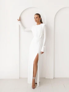 Annabelle -sukienka maxi/Soft white 