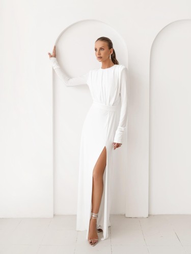 Annabelle -sukienka maxi/Soft white