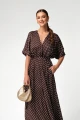 NAIROBI – sukienka maxi / Chocolate Dots (wiskoza)- lato