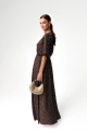 NAIROBI – sukienka maxi / Chocolate Dots (wiskoza)-bok