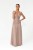 sukienka maxi LEAH champagne beige elegancka długa