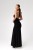 ALICE – sukienka maxi /Black Glow -bok