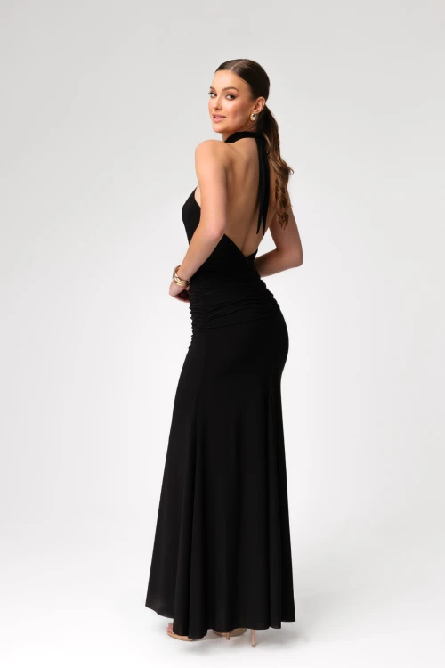 ALICE – sukienka maxi /Black Glow -bok