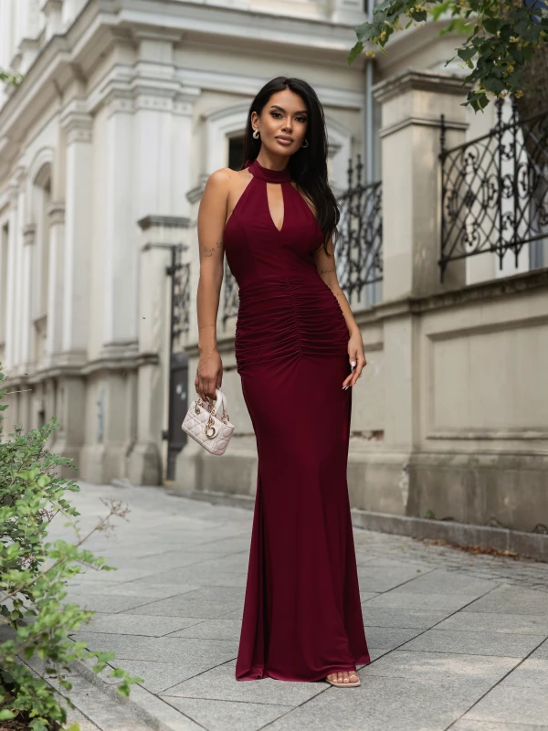 ALICE – sukienka maxi / Velvet wine