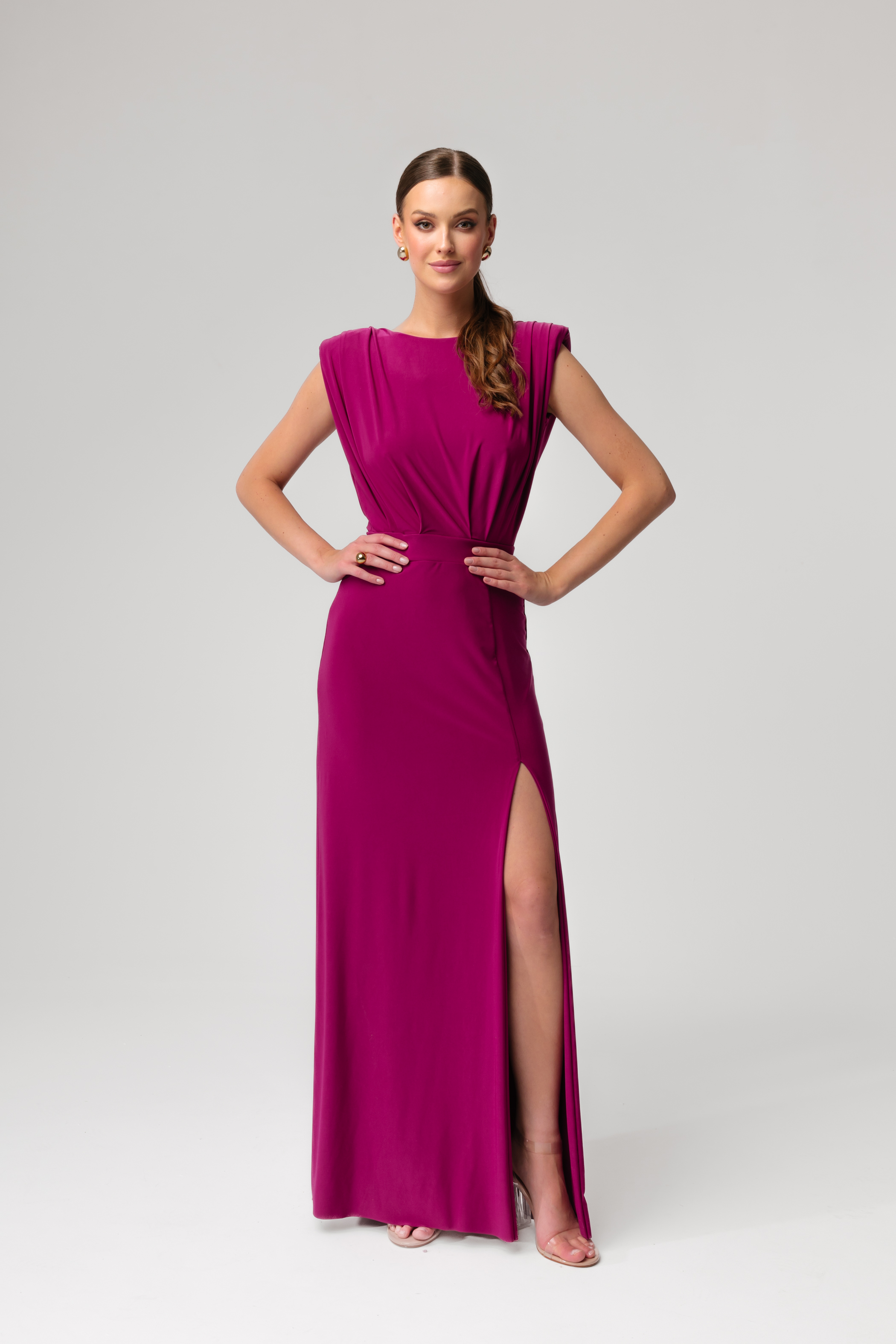 Isabelle -sukienka maxi/ Fuchsia Glow